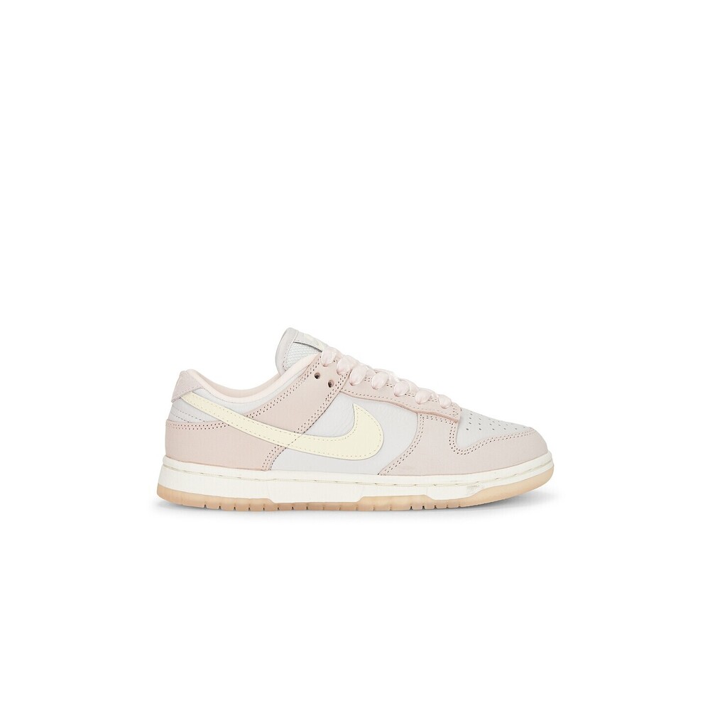 Nike Dunk Low Premium Sneaker in Light Soft Pink & Coconut Milk lace-up